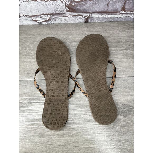 Tkees Studio Exotic Cheetah Print Thong Flip Flops Sandals Women Sz 8M US/39EU - Picture 8 of 16